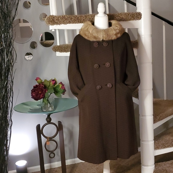 Forstmann Jackets & Blazers - Chic Vintage Coat with Fur Collar